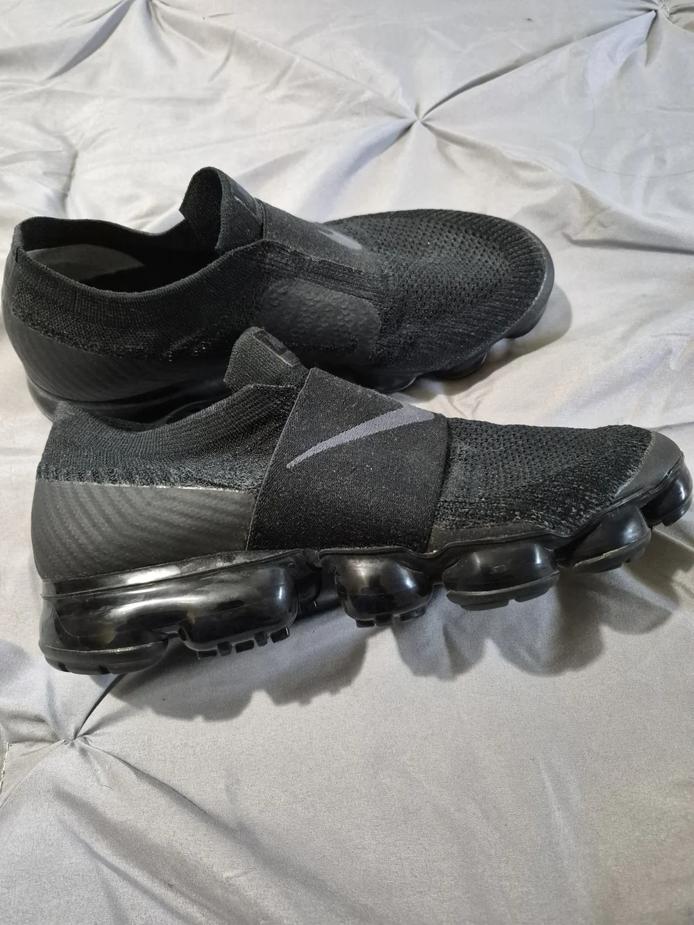 Nike Women’s Black Slip-On VaporMax Knit Sneakers